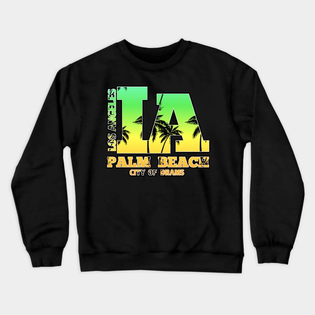 los angeles Crewneck Sweatshirt by Ntdesignart